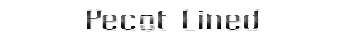 Pecot Lined font